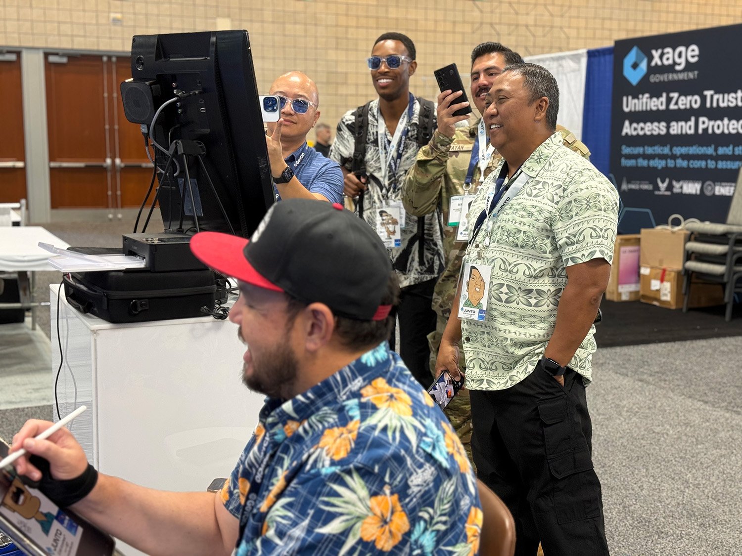 Junto at TechNet Caricature Artist